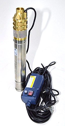 3" Edelstahl Tiefbrunnenpumpe Tauchpumpe 3 Zoll, 750 W, 230V, 2700 l/h, 6 bar