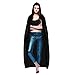 Produktbild C-Oral Halloween Umhang Karneval Fasching Kostüm Cape mit Kapuze Black