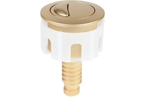RANRAO Gold Toilet Cistern Dual Flush Push Button Replacement Valve, 38-49mm Toilet Flush Button, Dual Flush Toilet Cistern Push Button for Efficient Water Conservation
