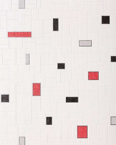 Papel mural con diseño de figuras geométricas y azulejos lavable par