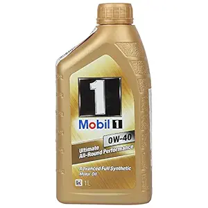 Mobil Api Sn/Sm/Sl Fully Synthetic Motor Oil for Car (Golden, 0W-40, 1 L)