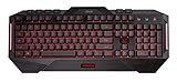 ASUS Cerberus Gaming Tastiera USB Retroilluminata LED, Layout Italiano, Nero/Antracite