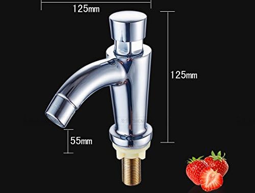 Monepain Cold Pressing Type Washbasin Tap Delay Valve Tap Full Copper Shell Wash Basin,Full Copper Pressing Delay Faucet