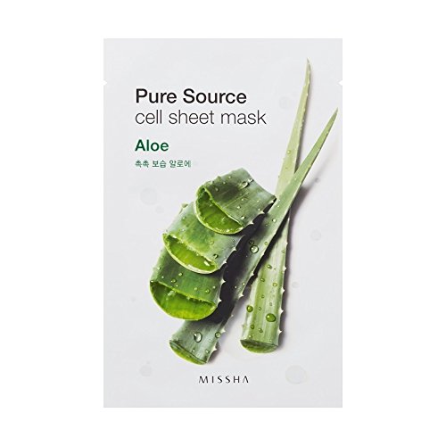 MISSHAPure Source Sheet Mask Aloe Vera Face Mask Gesichtsmaske Korean Cosmetics
