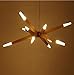 Produktbild YH Einfache Moderne Wohnzimmer Esszimmer Jupiter Kronleuchter Nordic Kreative LED Massivholz Kronleuchter A+
