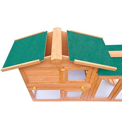 vidaXL Holz Kaninchenstall Hasenstall Kaninchenkäfig Hasenkäfig Kleintierhaus XXL - 4