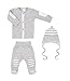 Produktbild MAKOMA Baby Jungen Erstausstattung Set aus Wickelshirt Stramplerhose und Babymütze 3tlg. -My Bear- (56)