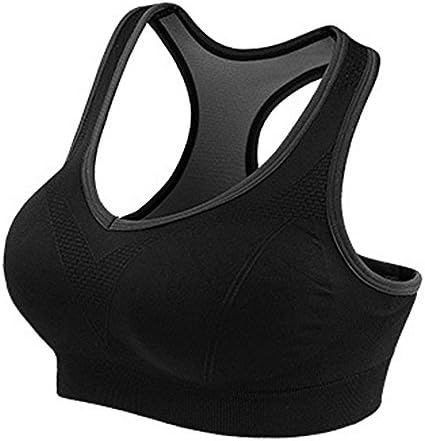 Honglion Women's Sport Yoga Bra Running Jogging Fitness Exercise High Impact Racerback Workout Bra