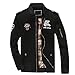 Produktbild TWBB Herren Winter Mantel Wärm Werkzeuge Vintage Slim-Fit Biker Jacke PU Leder Stehkragen Mantel Mit Reißverschluss