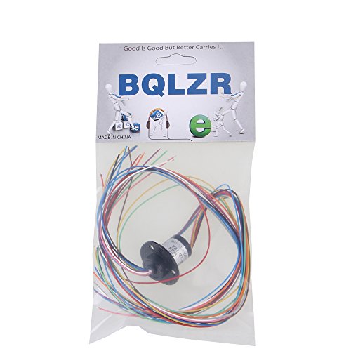 BQLZR 0,48 „“Dia Black Metal 12 Draehte 2A AC240V Micro-Kollektor-Ring 250 Upm Kapsel Schleifring fuer Pruefgeraete - 4