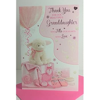 thank you for our beautiful granddaughter card
