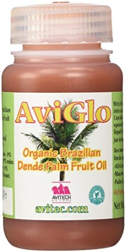 Avitech AviGlo Organic Red Dende Palm Oil 4 oz by Avitech Exotic Birds