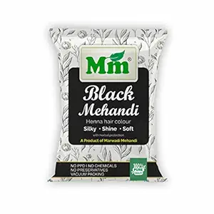 MM BLACK HENNA POWDER HAIR HENNA HERBAL HENNA ORGANIC HENNA FOR HAIR & NAIL (100)
