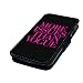 Produktbild Mehr Fragen als Vogue Schwarz + Pink. Bedruckte Kunstleder Flip Case Cover Magazin inspiriert, Polyester, Schwarz/Pink, iPhone 4/4S
