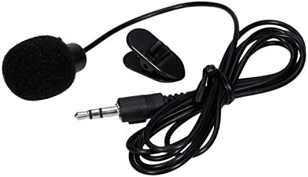 MuZuZi 2x 3.5mm Mini Lapel Microphone for Computer Clip on Pocket Microphone Hands-Free