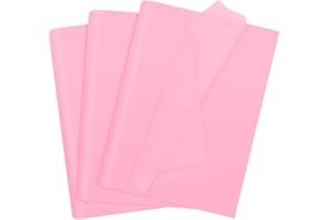 HJYODY 100 fogli di carta velina rosa, 35 x 50 cm carta velina da regalo per Natale riempitivo fiore arte artigianato fai da te compleanno regalo di nozze decorazione