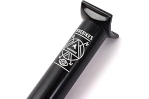 KHEBIKES KHE PIVOTAL BMX Race MTB Dirt Jump seat Post 200mm 27.2mm 7005 Aluminum Black only 0.30lbs