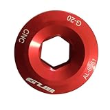 bielas xtr m9000 monoplato Diámetro y # xFF1 A; 20 mm demiawaking GUB crankset Crank Arm Perno de fijación tornillo CNC para Shimano XTR DEORE, rojo