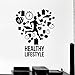 Produktbild Gesunder Lebensstil Wandtattoos Run Runner Wandaufkleber Für Gym Cardio Sport Aufkleber Dekoration Abnehmbare 56X70 Cm