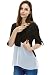 Bearsland Women's Long Sleeves False 2 Pieces Breastfeeding and Nursing Top Black UK Size 16-18