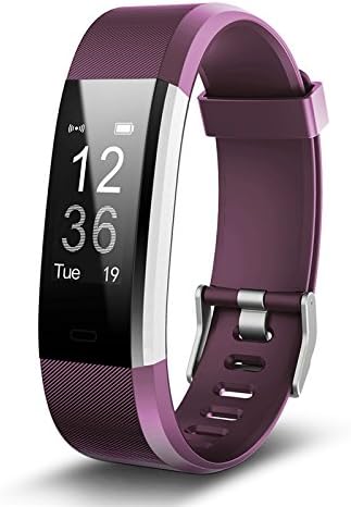 WEIJUNCHEN Pulsometer Fitness Watch Smart Bracelet Gps Smart Band Activity Tracker Pedometer Smart Watch Vibrating Alarm Clock,Purple