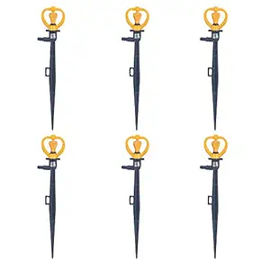 Pepper Agro Garden Watering Sprayer Lawn Irrigation Sprinkler with Stake Set of 6