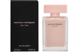 Narciso Rodriguez for her, femme/woman, Eau de Parfüm mit Zerstäuber, 50 ml (1er Pack), Glass, Pink