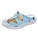 Produktbild Qmber Unisex Bequem Schnürer Gym Fitness Atmungsaktives Mesh Turnschuhe Freizeitschuhe Ultra-Light Sportschuhe Laufschuhe PU Hohl Flacher Boden Loch Sandalen/Blue,40