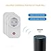 Produktbild Smart Socket Fernbedienung WiFi Switch Socket Funktioniert mit Amazon Alexa [Echo, Echo Dot] Sprachsteuerung Wireless Electrical Intelligent Socket Mobile Fernbedienung Timer Control Socket EU Plug für Android iOS Smartphone SWA1(Set von 3 Stück)