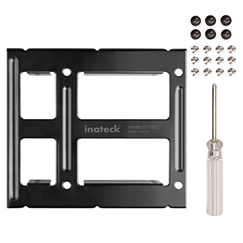 Inateck Einbaurahmen für 2x 2,5″ HDD/ SSD, 2,5″ auf 3,5″ interner Dual Festplattenrahmen, SSD optimierter Wechselrahmen Adapter, inkl. Montagezubehör - 6