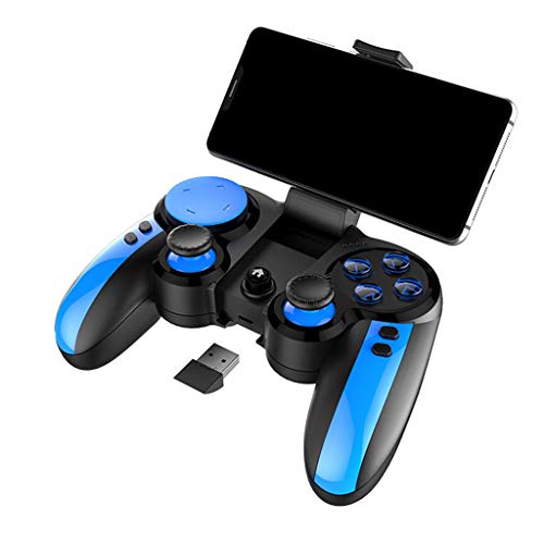Preisvergleich Produktbild Bescita6 Handspielkonsole Spiel Griff Kabelloses Bluetooth-Gamepad Kabellos Bluetooth 2.4G Empfänger Gamepad Joystick Multimedia Spiel Regler für Android iOS Tablet PC TV (Schwarz)