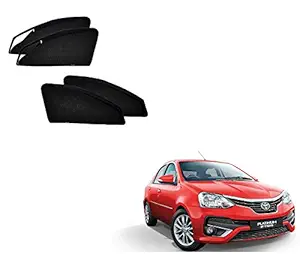 Kozdiko Zipper Magnetic Sun Shades Car Curtain for Toyota Etios Platinum