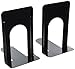 Produktbild UNIVERSAL FBA_UNV54095 Buchstützen, Rutschfest, 5,7 x 20,3 x 2,9 cm, Schwerer Stahl, Schwarz