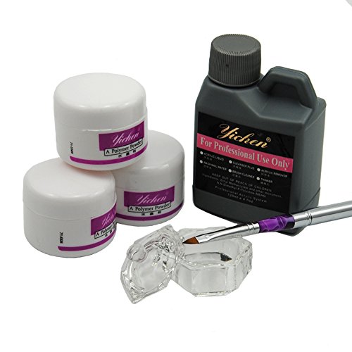 Acrylic Nail Powders With Liquid And Brush