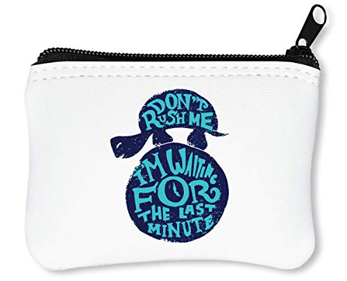 Preisvergleich Produktbild Waiting The Last Minute Reißverschluss-Geldbörse Brieftasche Geldbörse