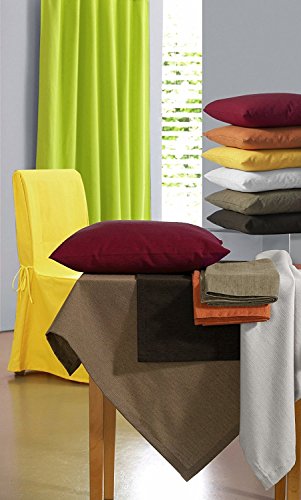 Fino Kissenhülle ca. 40 x 40 cm hochwertig & knitterarm Farbe 32 Türkis (2er Set) - 5