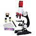 Produktbild Little World Science Microscope Kit for Kids Beginner Microscope Kit LED 100x, 400x, and 1200x Magnification Kids Science Toys, Red