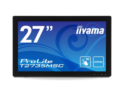 Preisvergleich Produktbild Iiyama T2735MSC-B1 68,6 cm (27 Zoll) LED-Monitor (VGA, DVI, HDMI, USB, 5ms Reaktionszeit) schwarz
