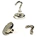 Produktbild Ultrastarker Neodym Hakenmagnet Magnethaken 32x45mm N35 NiCuNi Neodymium Permanentmagnet Dauermagnet Supermagnet Pinnwandmagnet 2 Stück DonDo