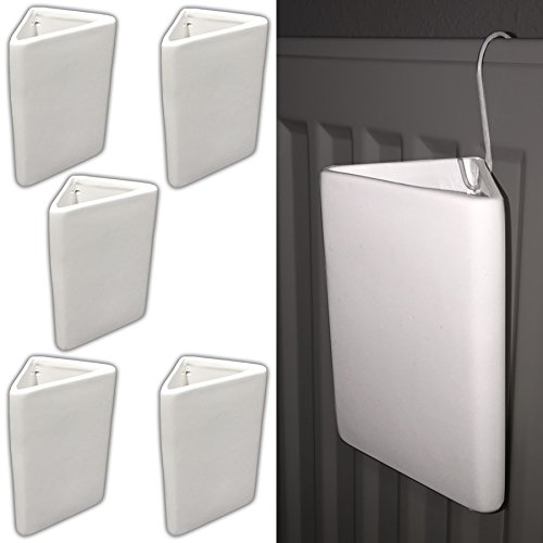 5x Keramik Luftbefeuchter Heizkörper | Heizung Wasser Verdunster | Raumbefeuchter Wasserverdunster Verdampfer