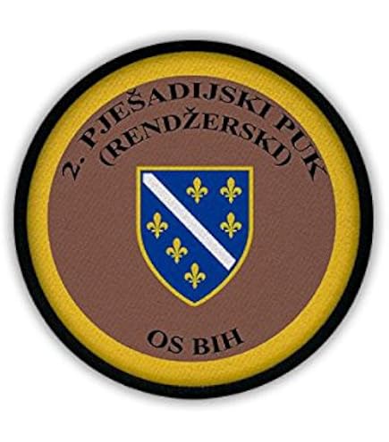 Aufbügler / Aufnäher – Vintage Gedruckte Flagge Von Bosnien, 5x8 Cm