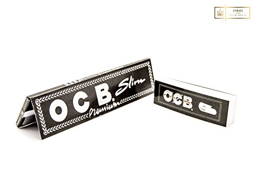 (5 Pakete) Schwarz OCB King Size Zigarettenpapier mit 4 Heftchen von OCB Rolling Tips - 4