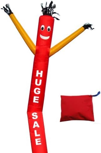 Torero Inflatables Air Dancer Sky Puppet Inflatable with Lettering HUGE SALE, 20-Feet, Red/Yellow by Torero Inflatables