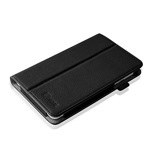 Fintie Odys Rapid 7 LTE Hülle Case – Slim Fit Folio Premium Kunstleder Schutzhülle Tasche Etui Smart Cover mit Ständerfunktion für Odys Rapid 7 LTE 17,8cm (7 Zoll) Tablet-PC, Schwarz - 8