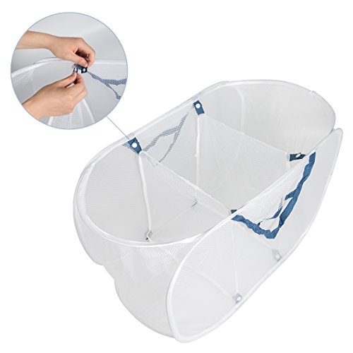 Große zusammenklappbare Aufbewahrungs Klassifikation Mesh Wäschekorb 30 von 15,5 von 15,5 in in - 4