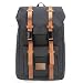 Produktbild Pokarla Laptop Schulrucksack 24L Vintage Rucksack Pendler Anti-Theft weitermachen Business Daypack Casual Reisetasche Unisex passt 15,6"Laptop/Tablets Schwarz