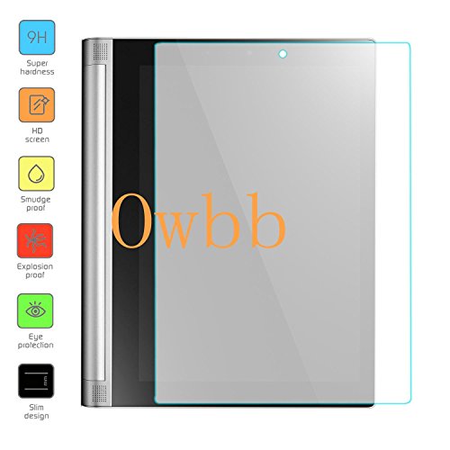 Owbb Glas Display Schutzfolie für Lenovo Yoga Tablet 2-10 (10,1 inch FHD-IPS) Tablet Panzerglas Protector Hartglas Schutzfolie