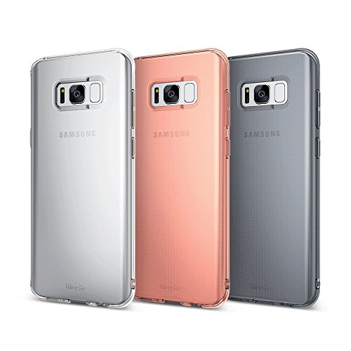 Funda Samsung Galaxy S8 Plus 2017  Ringke  AIR  Ligera como el aire  Carcasa protectora resistente a los ara  azos de TPU transparente ligera y fina - Transparente Clear
