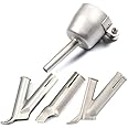 4pc Round Triangle Y Shape Nozzle for Welding Plastic Hot Air Gun Kit for Speed Welding Nozzle Tip Welding Vinyl Welder