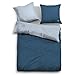 Produktbild TOM TAILOR Satin-Wendebettwäsche 135x200 cm blau